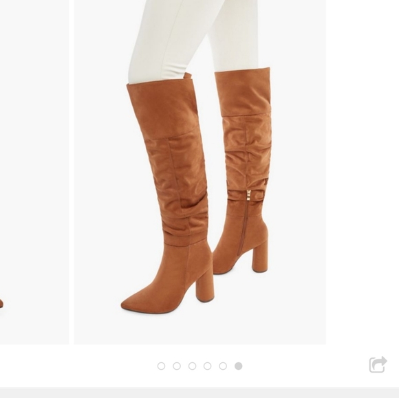 New In Box Slouchy Block Heeled Boots - Picture 8 of 9